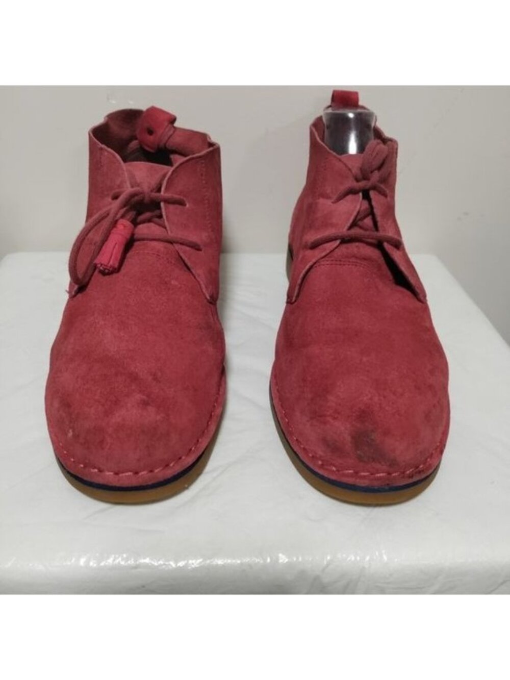 Hush Puppies Womens SZ 11 Red Crya Catelyn Ankle Booties Festival Lagenlook - Picture 4 of 11